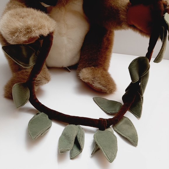 🍒 FOLKMANIS Folktails Koala Stage Hand Puppet Large Plush Kids Toy Leaf Garland - Picture 6 of 14